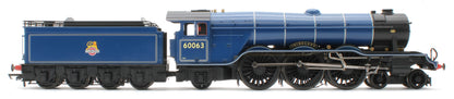 R30476SS Class A3 4-6-2 BR Blue 60063 "Isinglass" Steam Locomotive - DCC Sound & Smoke