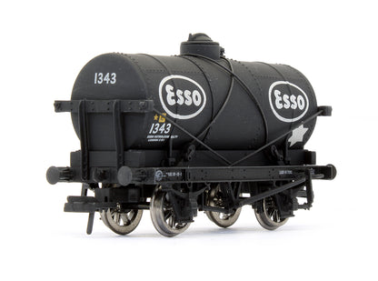 Pre-Owned Set Of 3 'Esso' Black 14 Ton Tank Wagons - Weathered