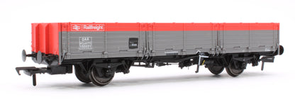 BR ‘Open AB’ OAA Wagon No. 100021, Railfreight red/grey (two red plank)