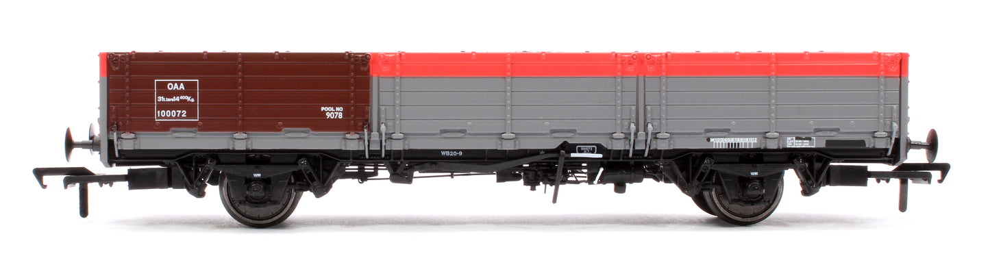 Pre-Owned 915015 BR ‘Open AB’ OAA Wagon No. 100072, Railfreight red/grey, (two red plank) patch finish