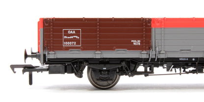 BR ‘Open AB’ OAA Wagon No. 100072, Railfreight red/grey, (two red plank) patch finish