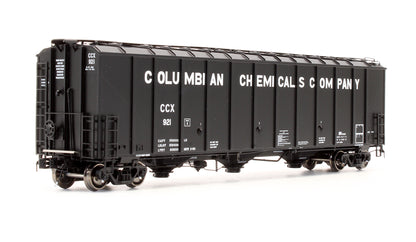 Pre-Owned SXT30330 Thrall 5750cf Carbon Black Covered Hopper (80s Body Hatch) Columbia Chemicals Co CCX - Road #921
