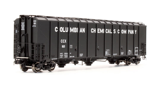 Pre-Owned SXT30330 Thrall 5750cf Carbon Black Covered Hopper (80s Body Hatch) Columbia Chemicals Co CCX - Road #921