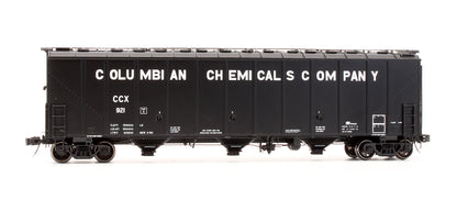 Pre-Owned SXT30330 Thrall 5750cf Carbon Black Covered Hopper (80s Body Hatch) Columbia Chemicals Co CCX - Road #921