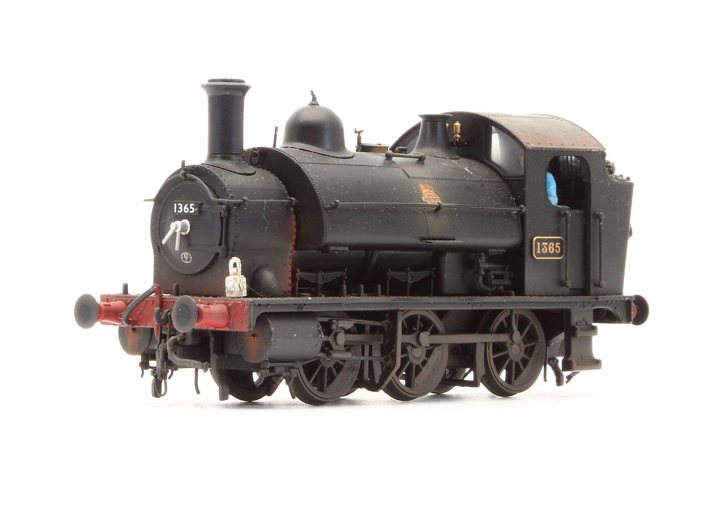 Pre-Owned GWR 0-6-0ST 1365 BR Black Steam Locomotive - Custom Weathered