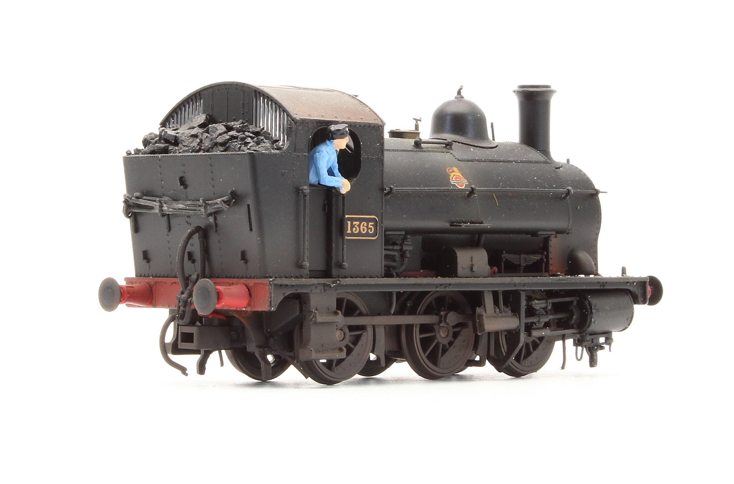 Pre-Owned GWR 0-6-0ST 1365 BR Black Steam Locomotive - Custom Weathered