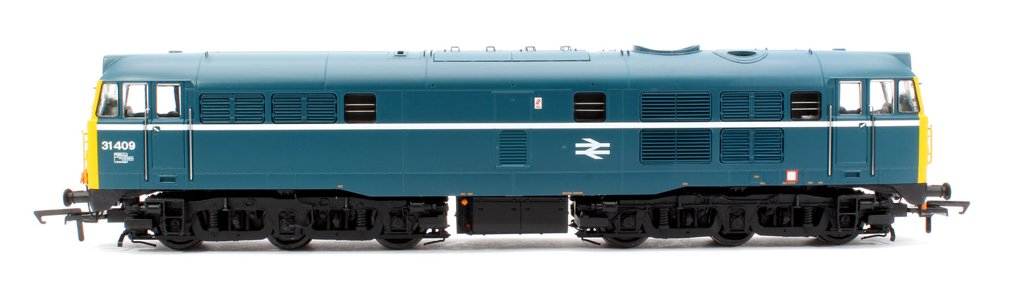 Class 31/4 31409 BR Blue With White Stripe Diesel Locomotive (DCC Sound)