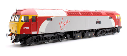 Pre-Owned Class 57 Virgin Silver/Red 57309 Brains Diesel Locomotive