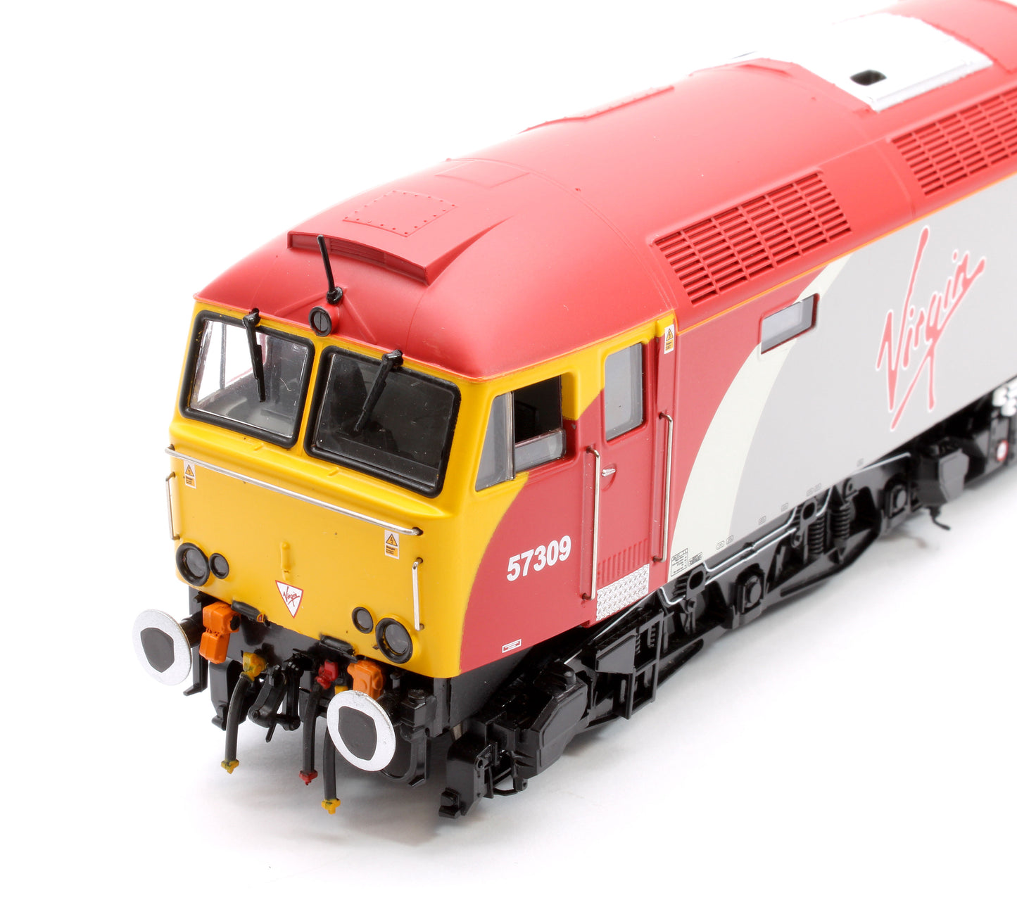 Class 57 Virgin Silver/Red 57309 Brains Diesel Locomotive