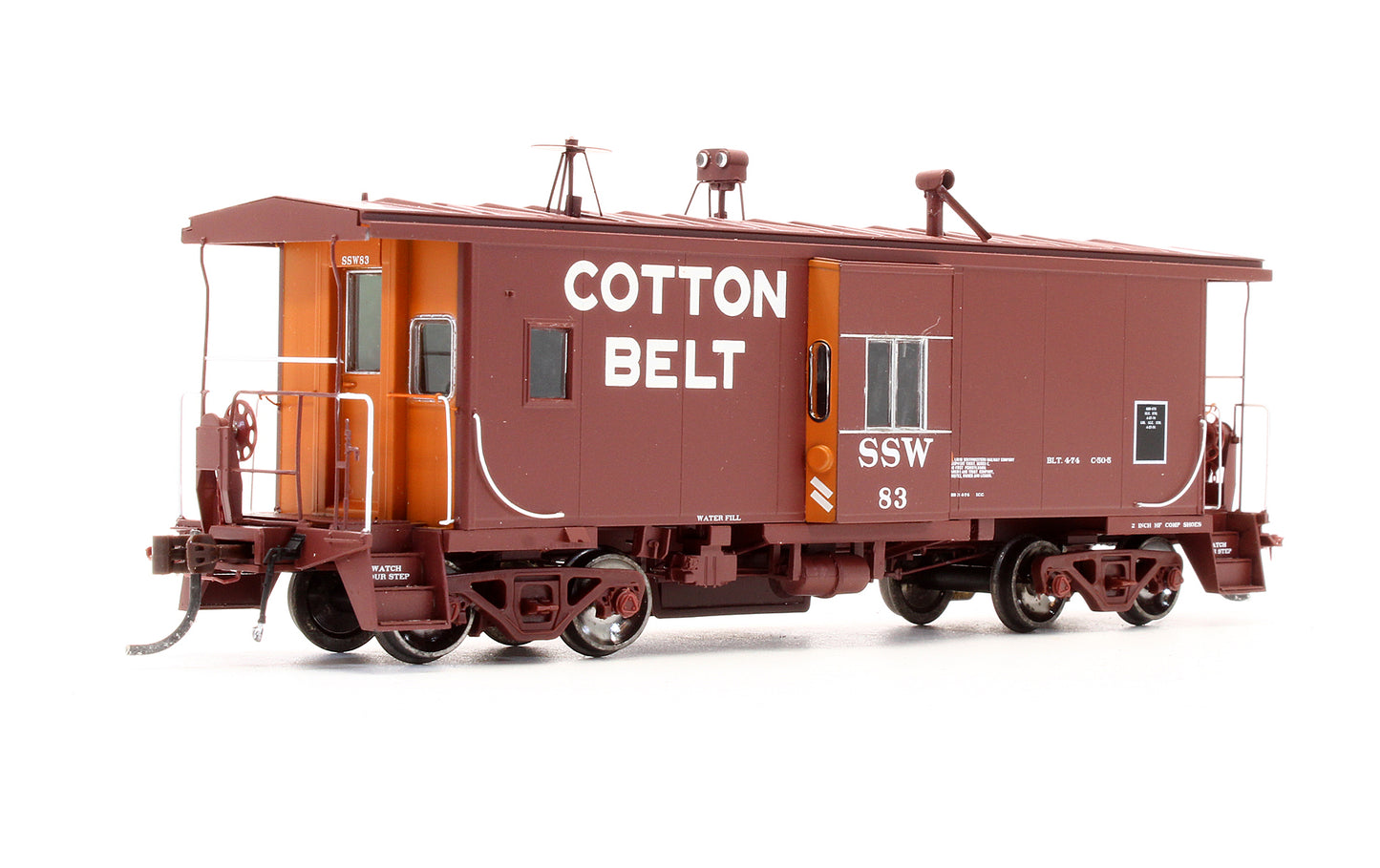 Pre-Owned G63022 Cotton Belt C-50-5 Bay Window Caboose With Lights - Road #83