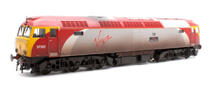 Class 57 Virgin Silver/Red 57302 Virgin Tracy Diesel Locomotive - Weathered