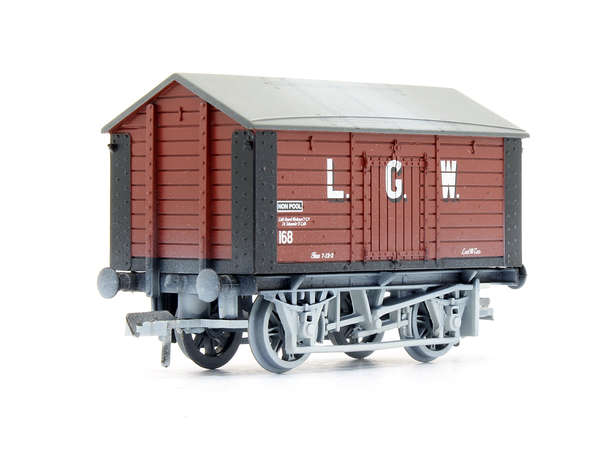 Pre-Owned 10T Salt Wagon L.G.W. Red - Weathered - Exclusive Edition