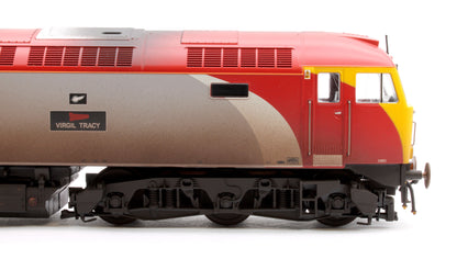 Class 57 Virgin Silver/Red 57302 Virgil Tracy Diesel Locomotive - Weathered