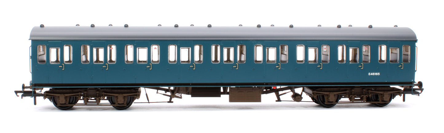 BR Mk1 57' Non-Gangway Coach - S - BR Rail Blue: E46165