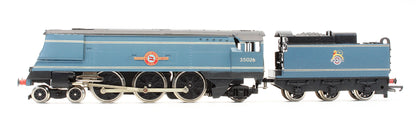 Pre-Owned BR Blue 4-6-2 Merchant Navy Class 'Lamport & Holt Line' 35026 Steam Locomotive