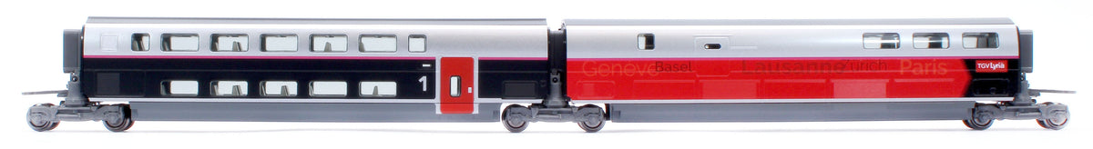 Pre-Owned TGV Lyria Euroduplex 10 Car Powered Set VI - DCC Fitted