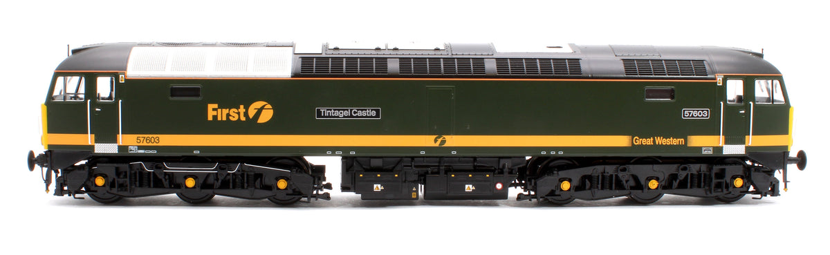 Pre-Owned Class 57 FGW 'Fag Packet' green 57603 Tintagel Castle Diesel Locomotive