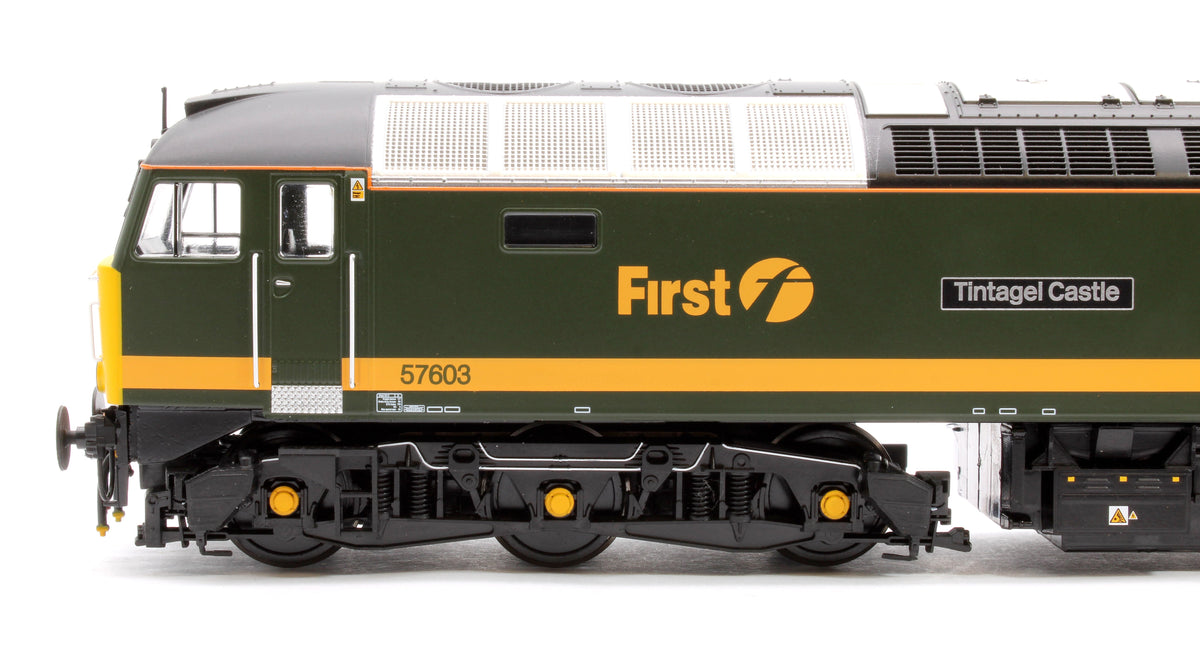Pre-Owned Class 57 FGW 'Fag Packet' green 57603 Tintagel Castle Diesel Locomotive
