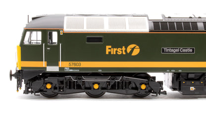 Pre-Owned Class 57 FGW 'Fag Packet' green 57603 Tintagel Castle Diesel Locomotive