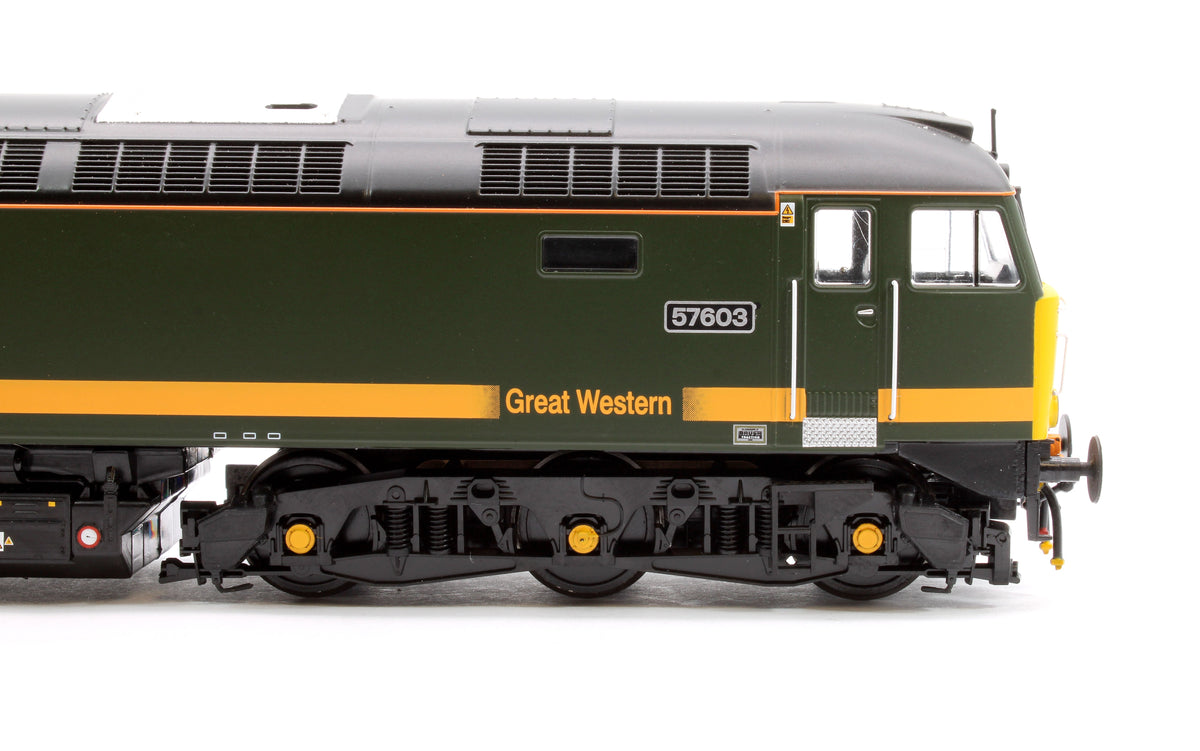 Pre-Owned Class 57 FGW 'Fag Packet' green 57603 Tintagel Castle Diesel Locomotive