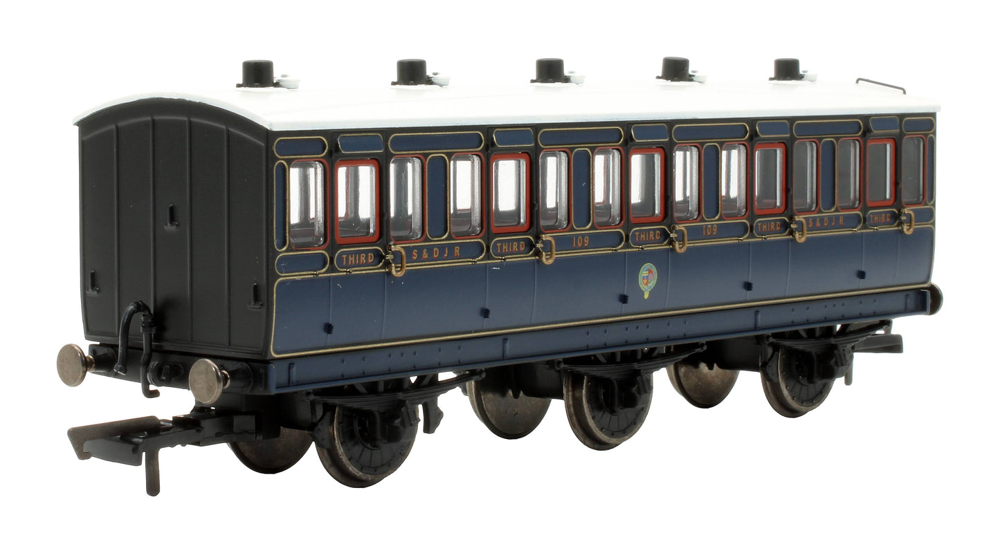 Pre-Owned R40298 6 Wheel Coach 3rd Class S&DJR 'No 109'
