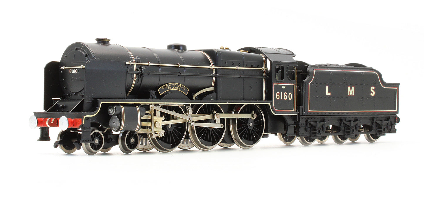 Pre-Owned LMS Black 4-6-0 'Queen Victoria's Rifleman' 6160 Steam Locomotive
