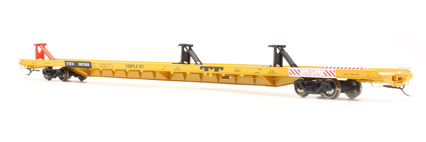 Pre-Owned G29543 TTEX F89F 89' Flat Car 161109 Two Car Set