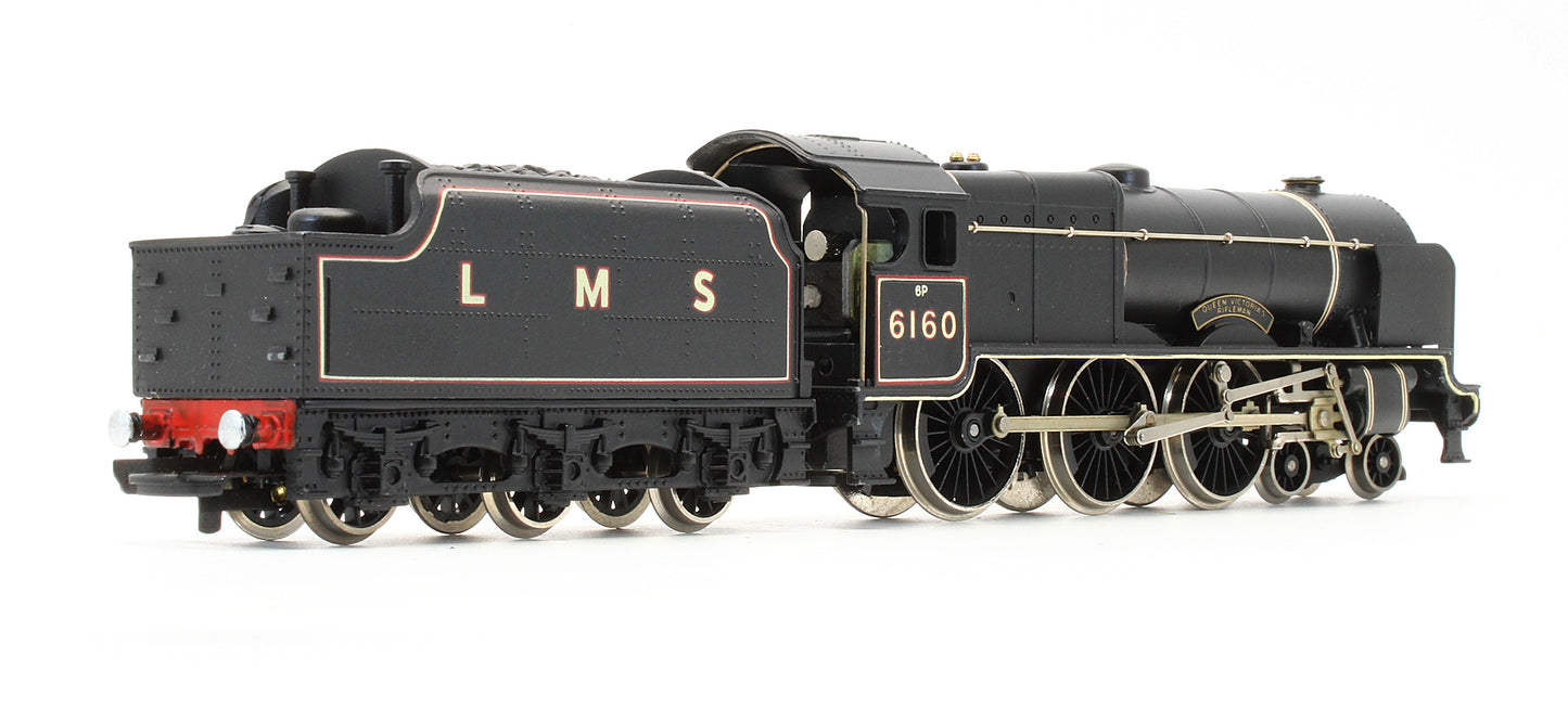 Pre-Owned LMS Black 4-6-0 'Queen Victoria's Rifleman' 6160 Steam Locomotive