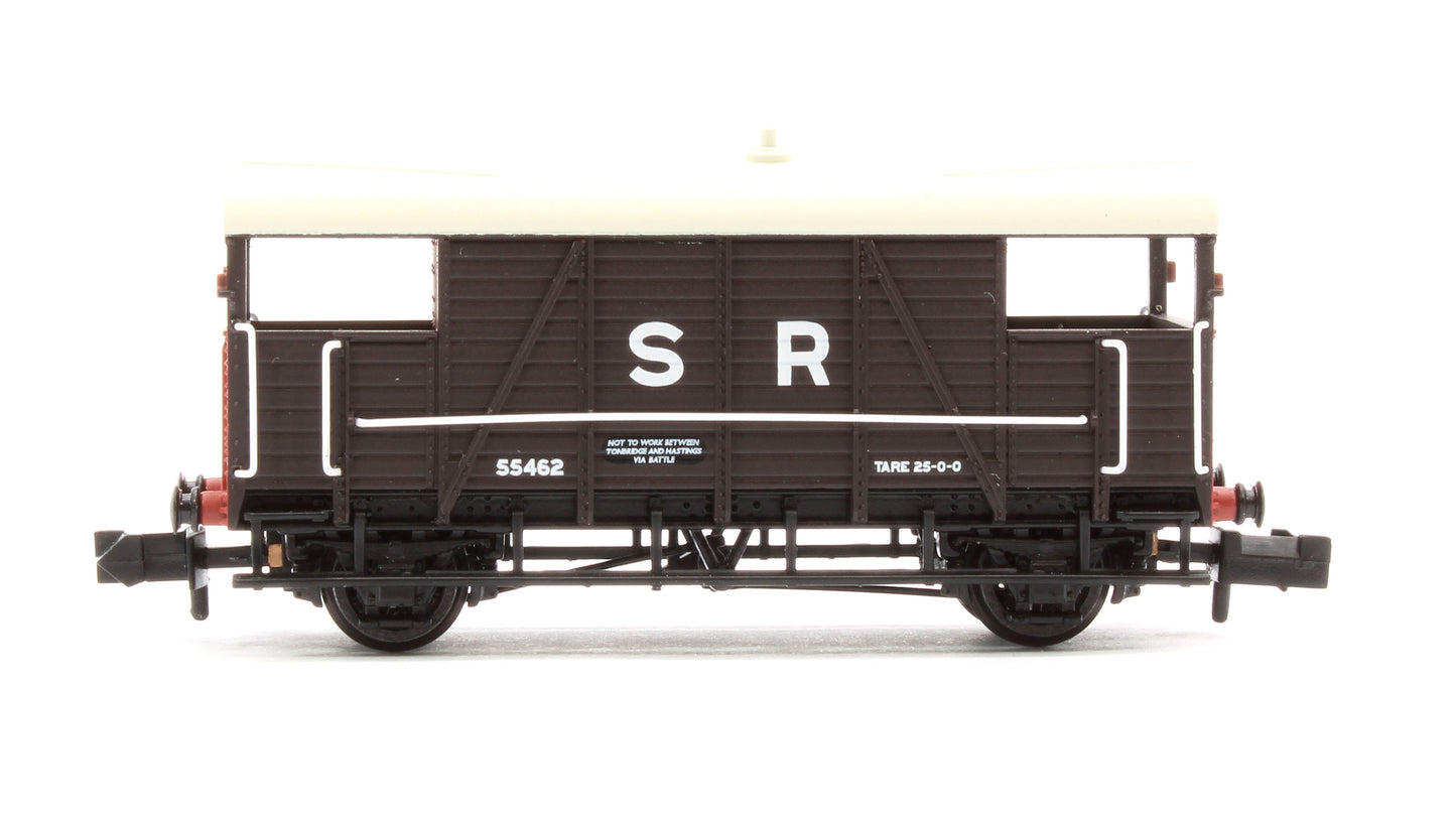 SE&CR 25T 'Dance Hall' Brake Van SR Brown No.55462