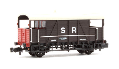 SE&CR 25T 'Dance Hall' Brake Van SR Brown No.55458