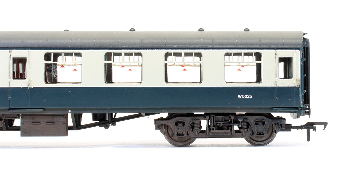 Pre-Owned BR Blue & Grey MK1 Tourist Second Open Coach 'W5025' - Custom Weathered