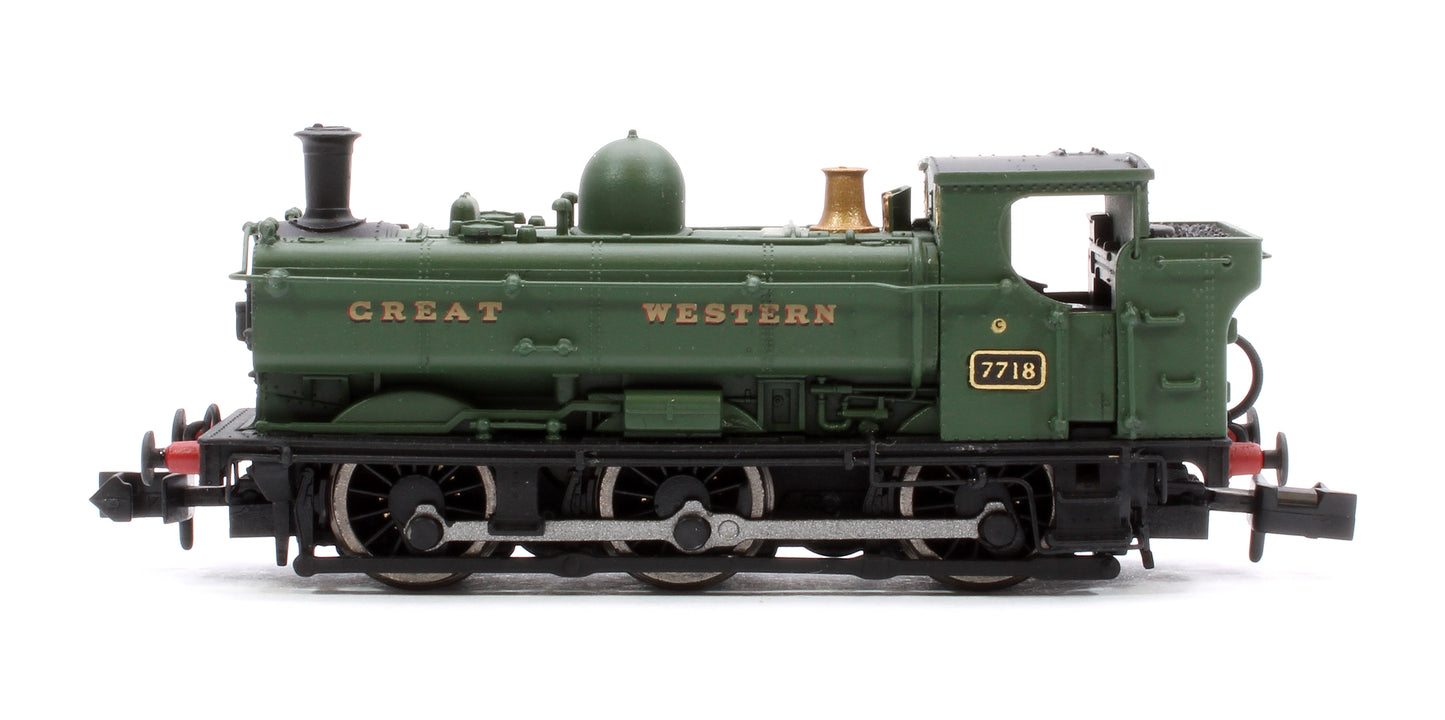 GWR 57xx 0-6-0 Pannier 7718 GWR Green Great Western - DCC Fitted