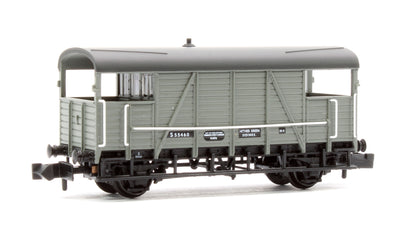 SE&CR 25T 'Dance Hall' Brake Van BR Grey No.S55460