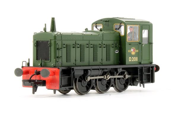 Pre-Owned Class 03 BR Plain Green Late Crest D2011 Diesel Shunter Locomotive