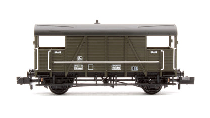 SE&CR 25T 'Dance Hall' Brake Van BR Departmental Olive Green No.DS55466