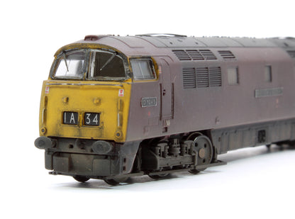 Pre-Owned 2D-003-009 BR D1045 'Western Viscount' Maroon Full Yellow Ends Diesel Locomotive (Weathered)