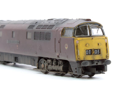Pre-Owned 2D-003-009 BR D1045 'Western Viscount' Maroon Full Yellow Ends Diesel Locomotive (Weathered)