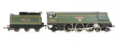 Pre-Owned BR Green  4-6-2 Streamlined West Country Class 'City Of Wells' 34092 Steam Locomotive