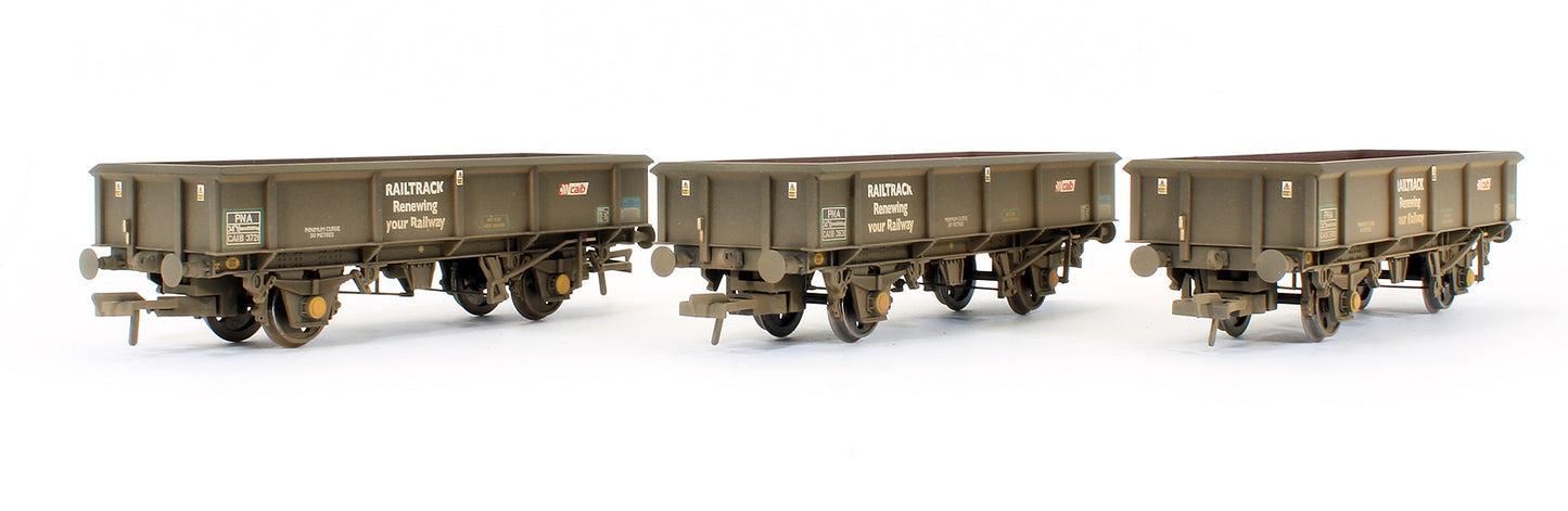 Pre-Owned 38-105 Triple Pack 34 Tonne PNA Railtrack 5 Rib Wagons (Weathered)
