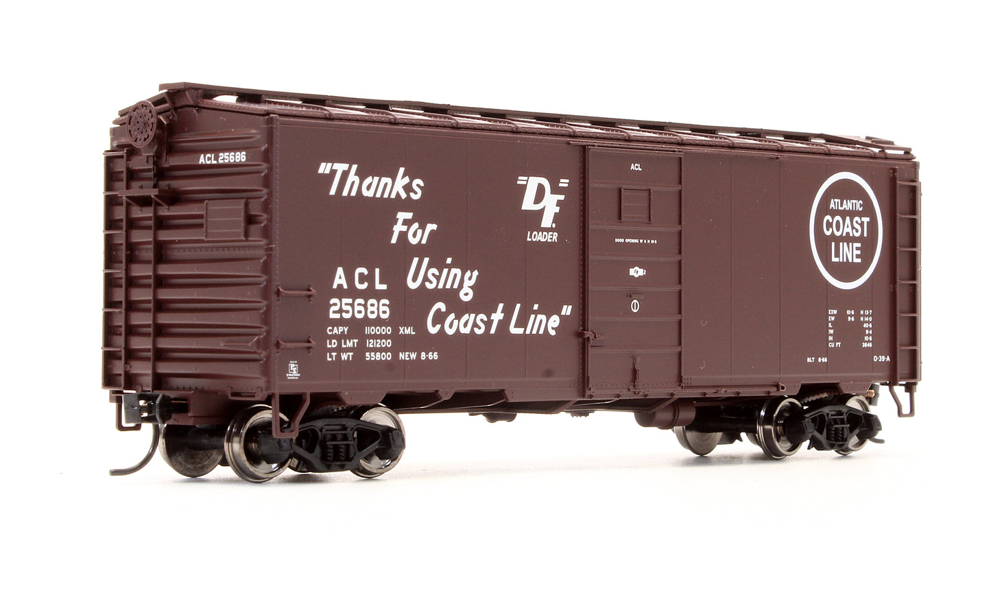 Pre-Owned 910-2386 40' PS-1 Box Car Atlantic Coast Line - Road #25686