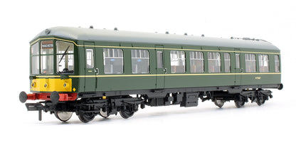 Pre-Owned 32-515A Derby Lightweight Two Car DMU BR Green With Yellow Warning Panel - DCC Sound