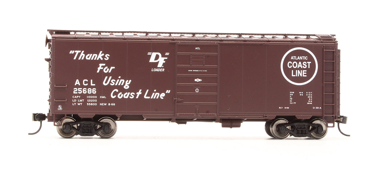Pre-Owned 910-2386 40' PS-1 Box Car Atlantic Coast Line - Road #25686