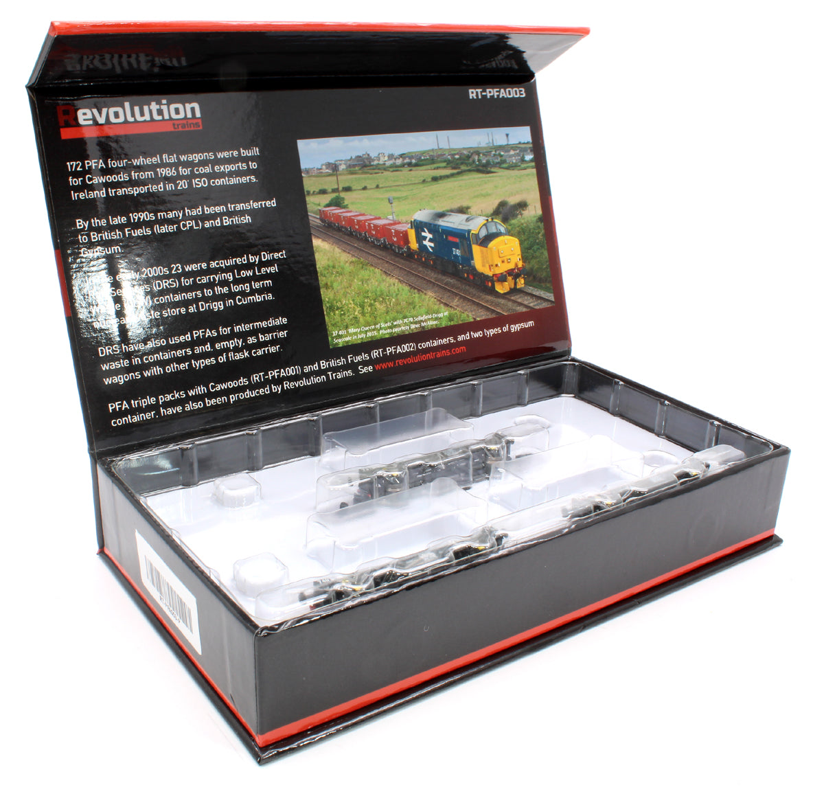 PFA 2 axle container flat (Triple Pack, no containers provided) - Version P