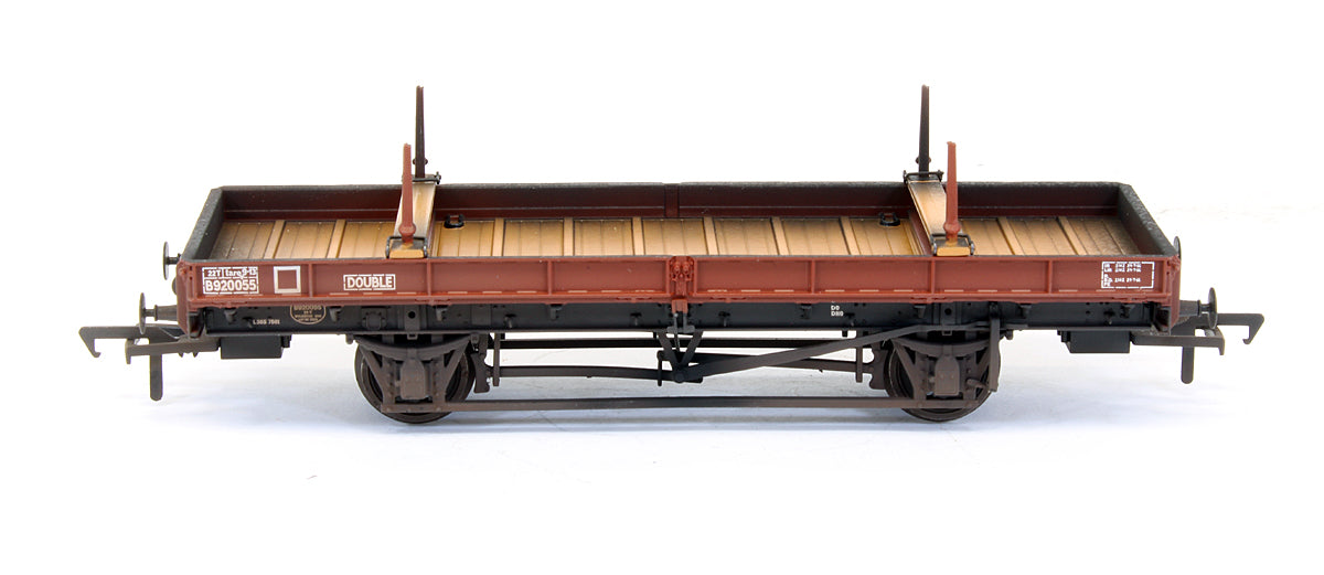 Pre-Owned 22 Ton Double Bolster Wagon BR Brown - Exclusive Edition - Custom Weathered