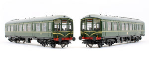 Pre-Owned Derby Lightweight Two Car DMU BR Green With Speed Whiskers