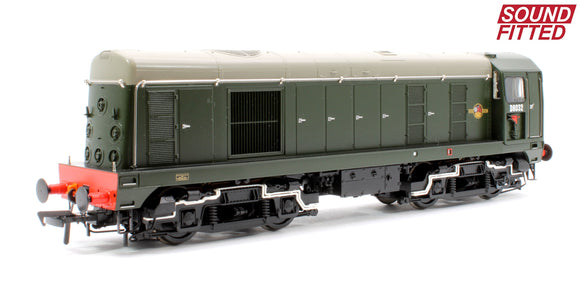 Class 20/0 Disc Headcode & Tablet Catcher D8032 BR Green (Late Crest) Diesel Locomotive - Sound Fitted