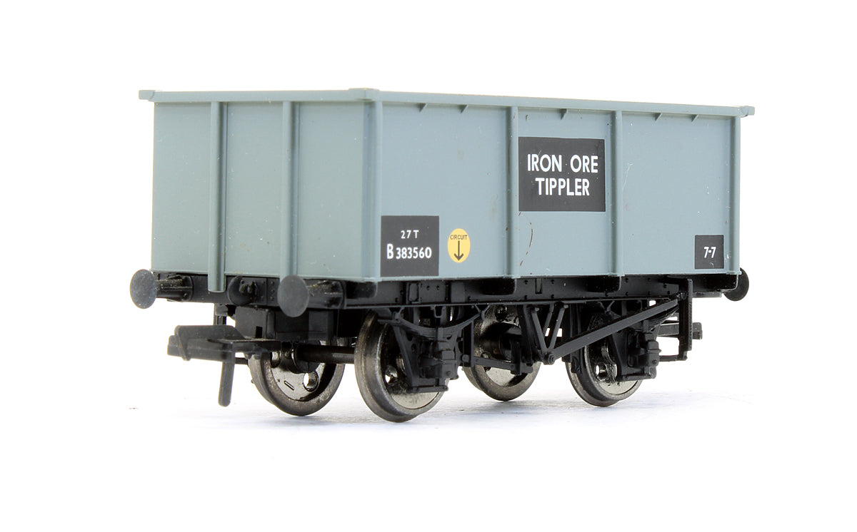 Pre-Owned 27 Ton Steel Tippler Wagon Iron Ore BR Grey