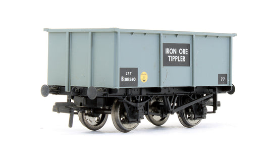 Pre-Owned 27 Ton Steel Tippler Wagon Iron Ore BR Grey