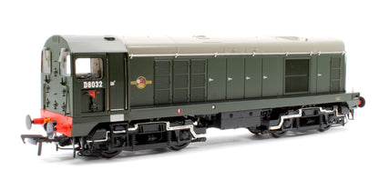 Class 20/0 Disc Headcode & Tablet Catcher D8032 BR Green (Late Crest) Diesel Locomotive - Sound Fitted