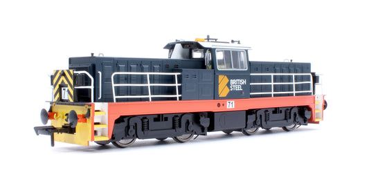 Hunslet Bo-Bo in British Steel Blue No.71 Diesel Locomotive - DCC Fitted